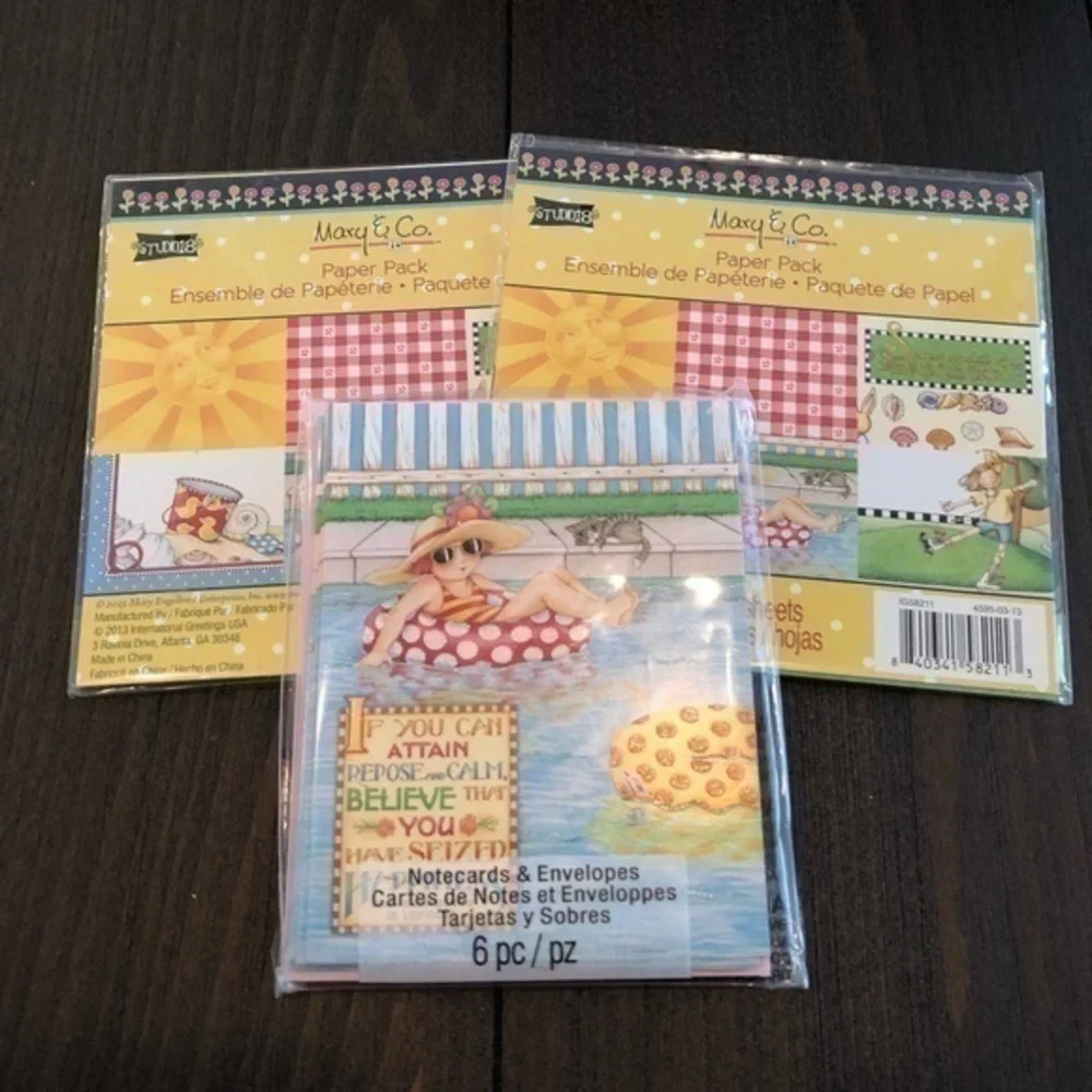 Mary & Co. Note Cards Paper Packs Scrapbook NWT